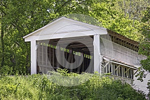 Portland Mils Covered Bridge in Parke County, Indiana