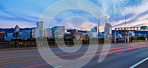 Portland, Oregon from the Burnside Bridge