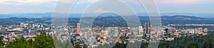 Portland Oregon Cityscape Daytime Panorama