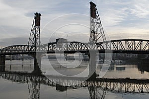 Portland Oregon Hawthorne Bridge Willamette River