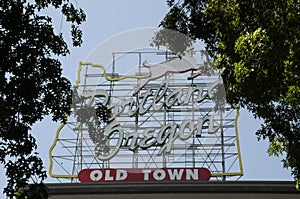 Portland, Oregon Old Town Sign