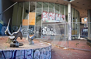 Much of Downtown Portland closed and fenced due to High Crime Rate and Homelessness Downtown