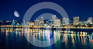 Portland Riverfront at Night