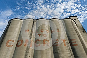 Portland Superior Cement Silos in Concrete, Washington