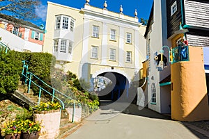 Portmeirion street, North Wales