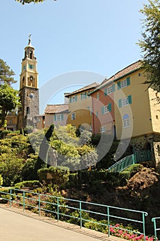 Portmeirion village in Gwynedd, North Wales.