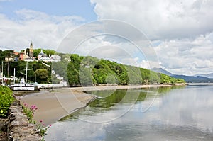 Portmeirion Welsh Village Beach Landscape, Wales