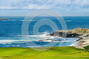 Portmor or Kitters Beach, Malin Head, Ireland\'s northernmost point, famous Wild Atlantic Way, spectacular coastal route.