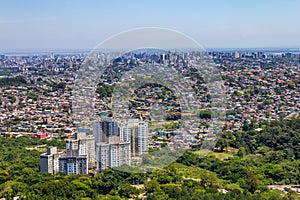 Porto Alegre cityview from Morro Santana