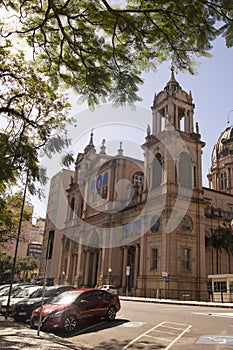 Porto Alegre, Rio Grande do Sul, Brazil - November 25, 2023:Metropolitan Cathedral of Our Lady Mother of God