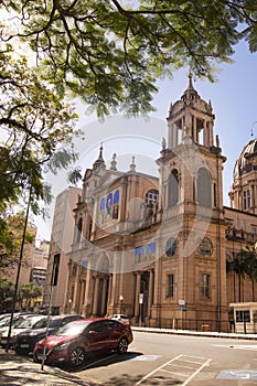 Porto Alegre, Rio Grande do Sul, Brazil - November 25, 2023:Metropolitan Cathedral of Our Lady Mother of God