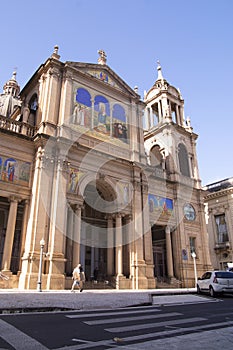 Porto Alegre, Rio Grande do Sul, Brazil - November 25, 2023:Metropolitan Cathedral of Our Lady Mother of God