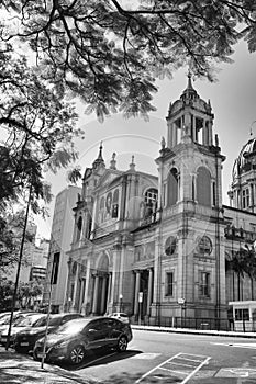 Porto Alegre, Rio Grande do Sul, Brazil - November 25, 2023:Metropolitan Cathedral of Our Lady Mother of God