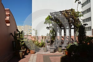 Porto Alegre,Rio Grande do Sul,Brazil:The terrace in the Casa de Cultura Mario Quintana CCMQ - Mario Quintana House of Culture