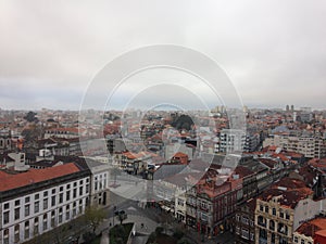 Porto architectures and tourist destination view