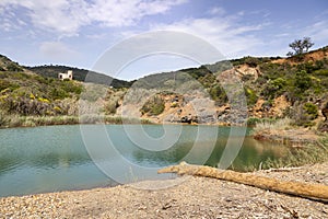 Porto Azzurro, the small lake of Terranera, Elba, Tuscany, Italy