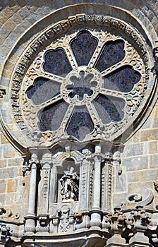 Porto Cathedral details, Portugal.