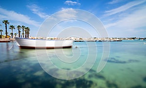 Porto Cesareo coastline in Ionian coast, Italy