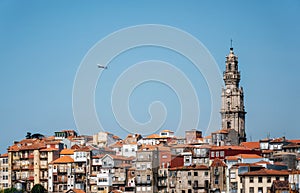Porto cityscape with Clerigos tower, Portugal