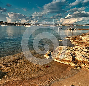 porto colom bay in majorca