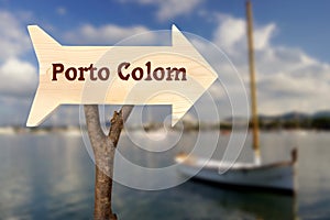 porto colom bay in majorca