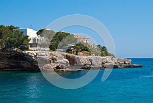 Porto Cristo headland and Mediterranean Sea photo