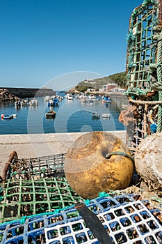 Porto das Barcas, fishing port in Zambujeira do Mar, Alentejo, P photo