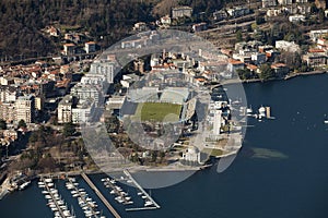 Porto e stadio di Como