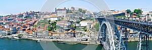 Porto famous historic city, Portugal. Architecture of old town. Travel to Ribeira and Douro river