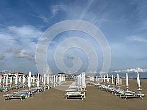 Porto Garibaldi beach, Comacchio, Italy photo