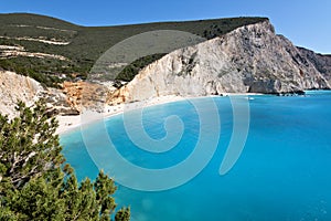 Porto Katsiki beach at Lefkada, Greece photo