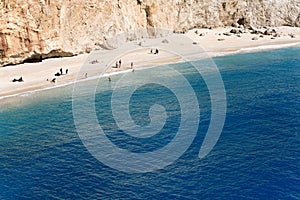 Porto Katsiki beach at Lefkada, Greece photo