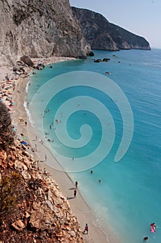 Porto Katsiki Beach in Lefkada Greece photo