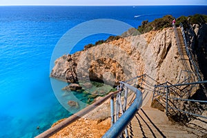 Porto Katsiki beach at Lefkada island