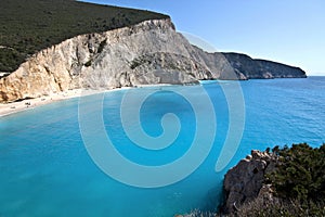 Porto Katsiki beach at Lefkada island