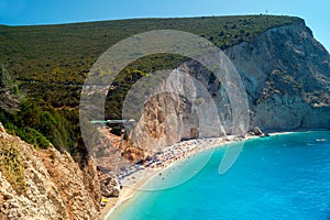 Porto Katsiki beach at Lefkada island