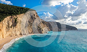 Porto Katsiki beach in Lefkas