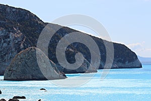 Porto Katsiki panorama, Lefkada, Greece.