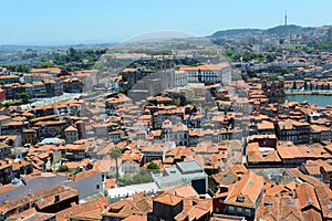 Porto Old City aerial view, Portugal