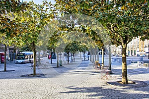 Avenida dos Aliados - historical center of the city. Porto. Portugal photo