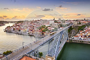 Porto, Portugal at Dom Luis Bridge