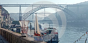 Porto, Portugal at Dom Luis Bridge