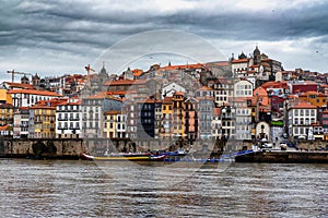 Porto, Portugal, the Douro River, and Dom Luis Bridge