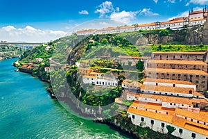 Porto, Portugal: Monastery of Serra do Pilar and wine cellars in Vila Nova de Gaia