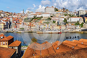 View of the buildings with typical architecture in Porto, Portugal