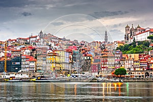 Porto, Portugal old city skyline