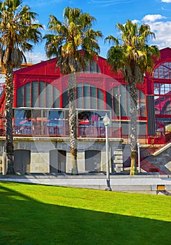 Porto, Portugal. Old Mercado Ferreira Borges Market building photo