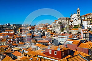 Porto, Portugal old town on the Douro River. Oporto panorama