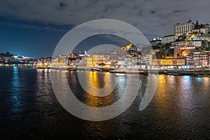 Porto, Portugal old town skyline on the Douro River