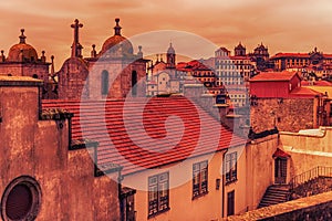 Porto, Portugal: skyline of the old town